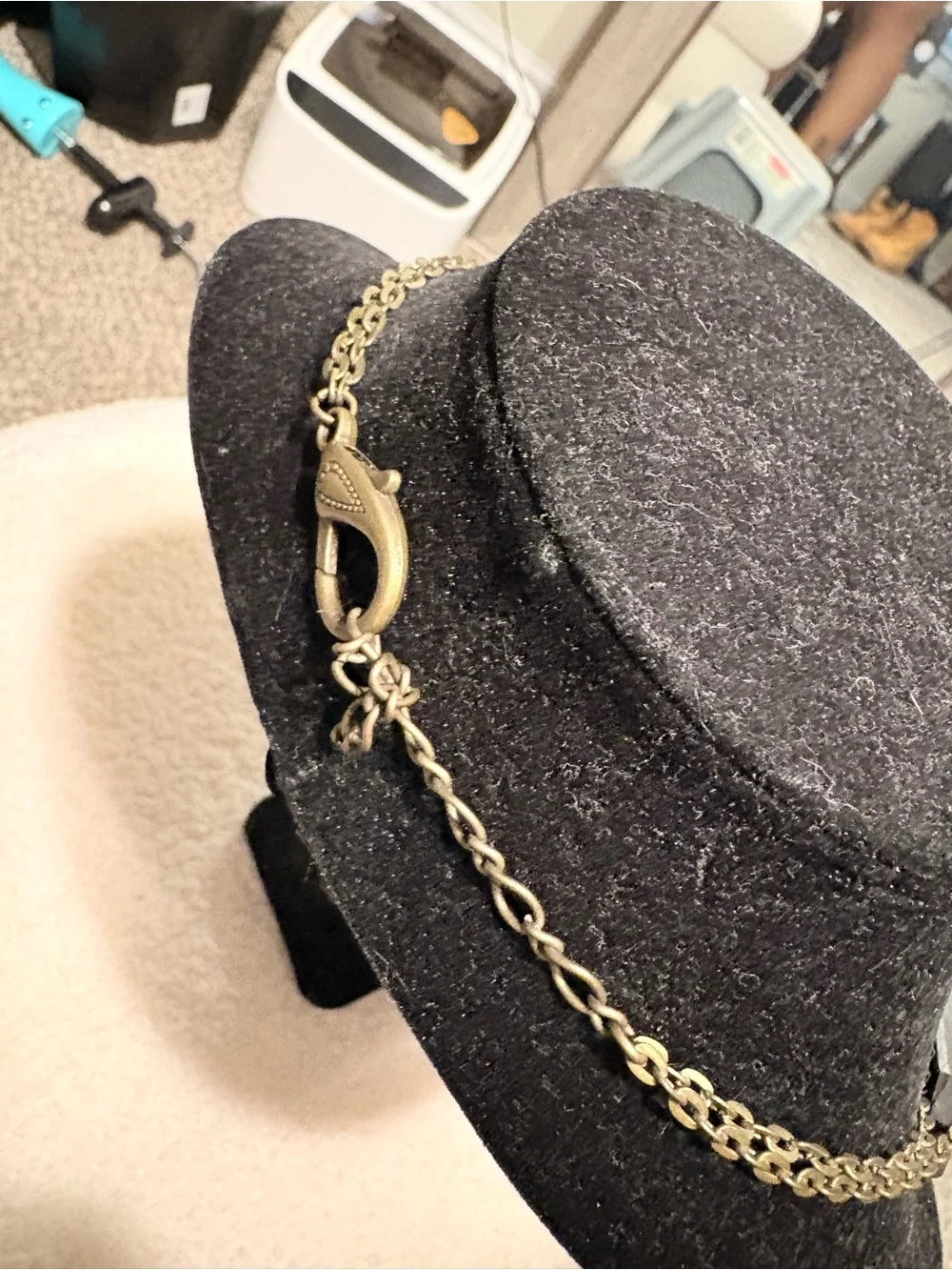 Handcrafted Black and Gold Statement Necklace